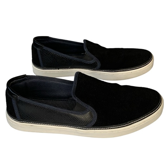 Ted Baker of‎ London Teutra 2 navy suede slip on sneaker.  Size 11 - Picture 3 of 8